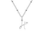 Love  Initial Alphabet Necklace