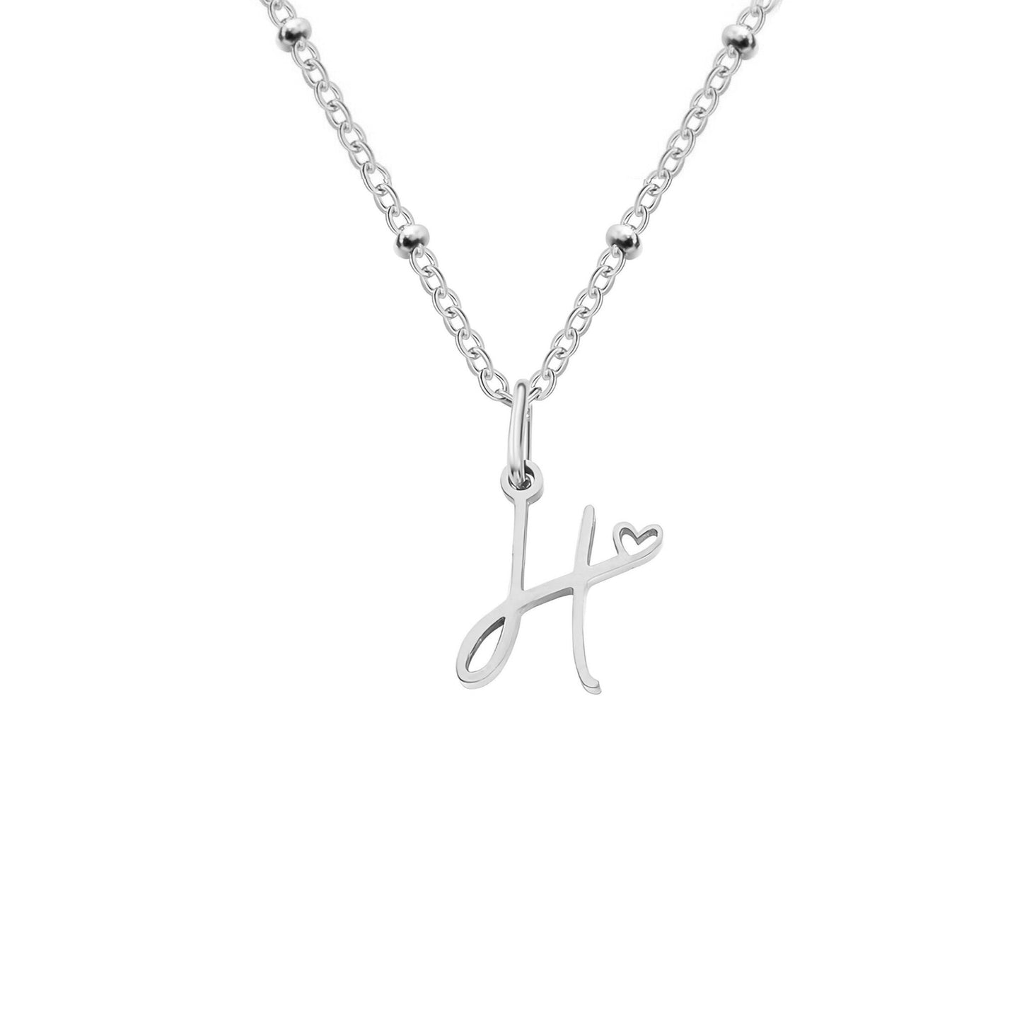 Love  Initial Alphabet Necklace