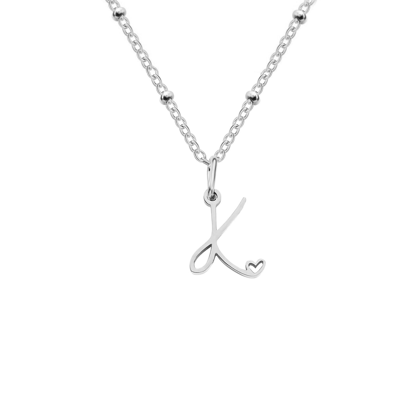 Love  Initial Alphabet Necklace