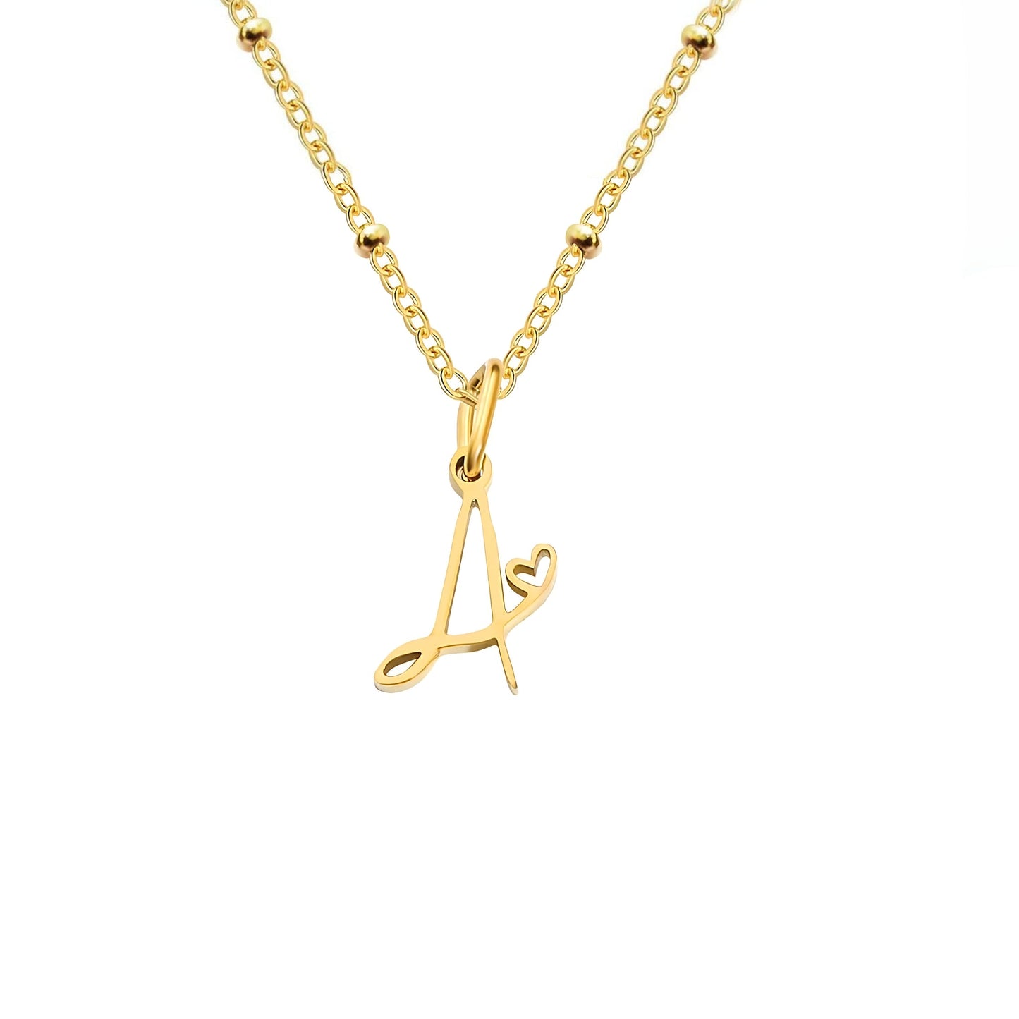 Love  Initial Alphabet Necklace