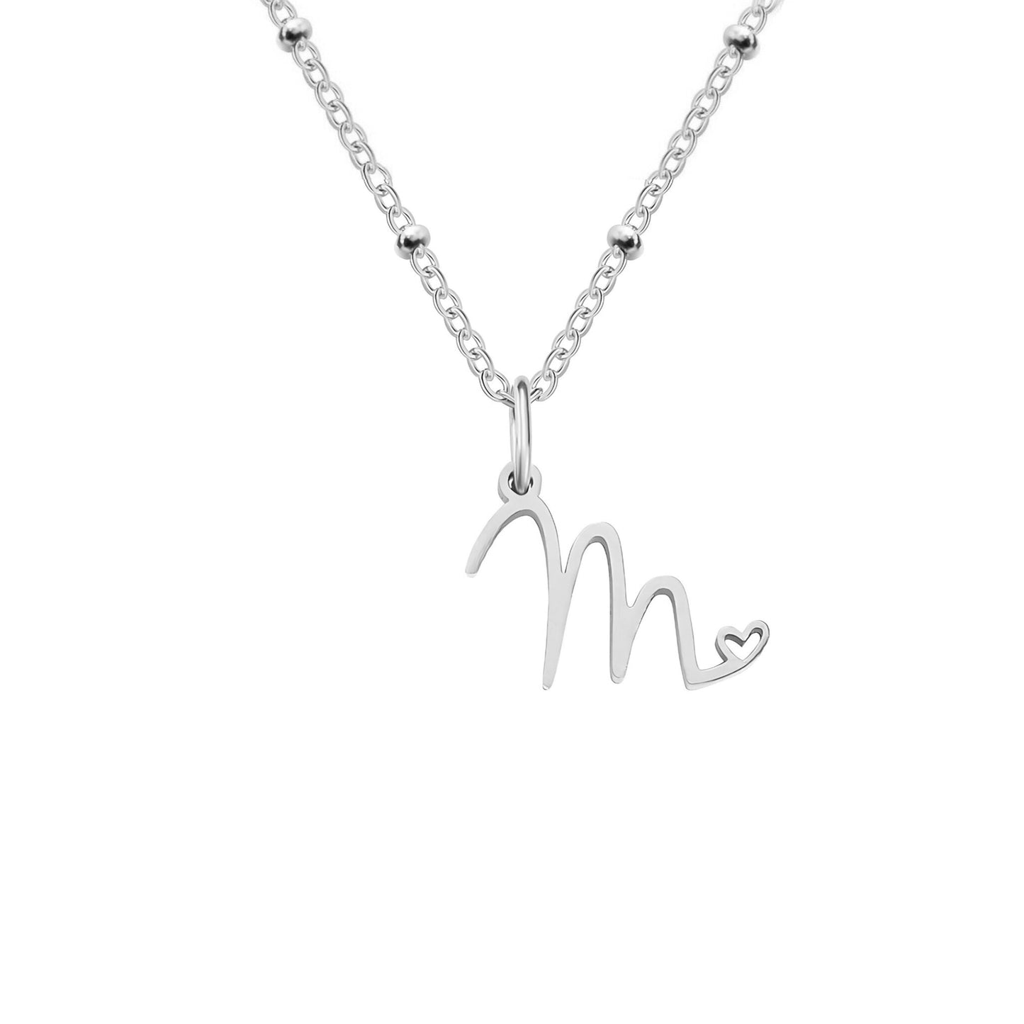 Love  Initial Alphabet Necklace