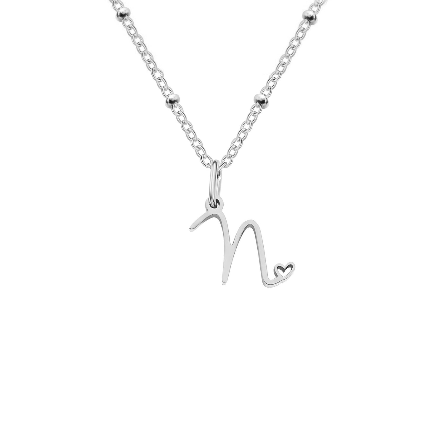 Love  Initial Alphabet Necklace