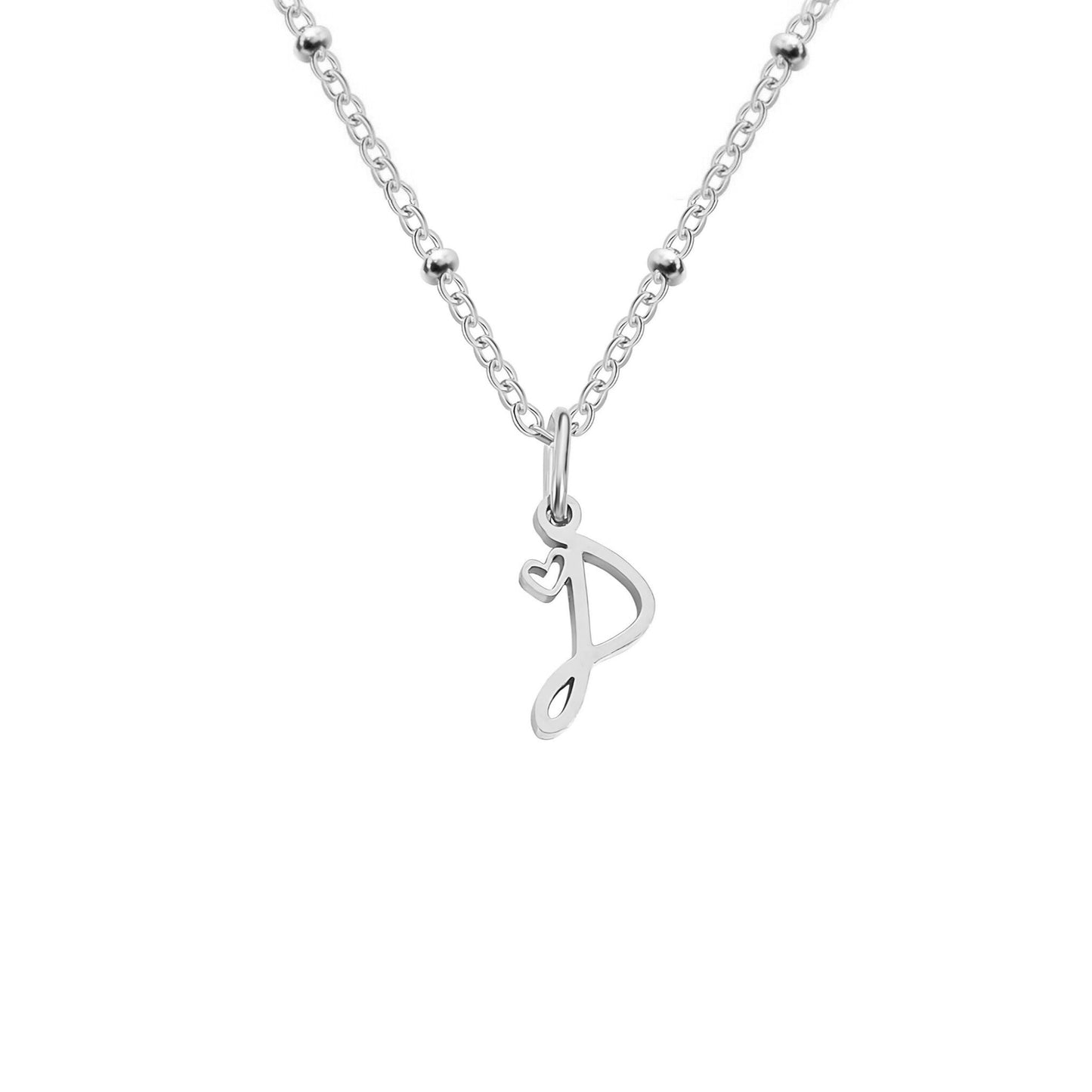 Love  Initial Alphabet Necklace