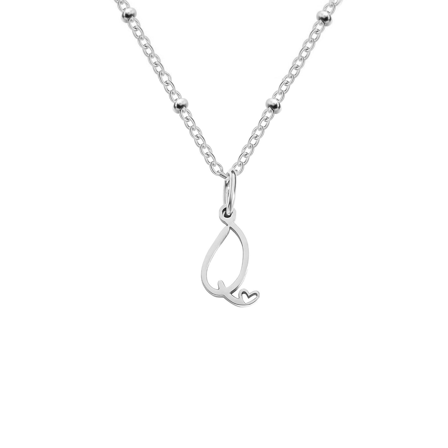 Love  Initial Alphabet Necklace