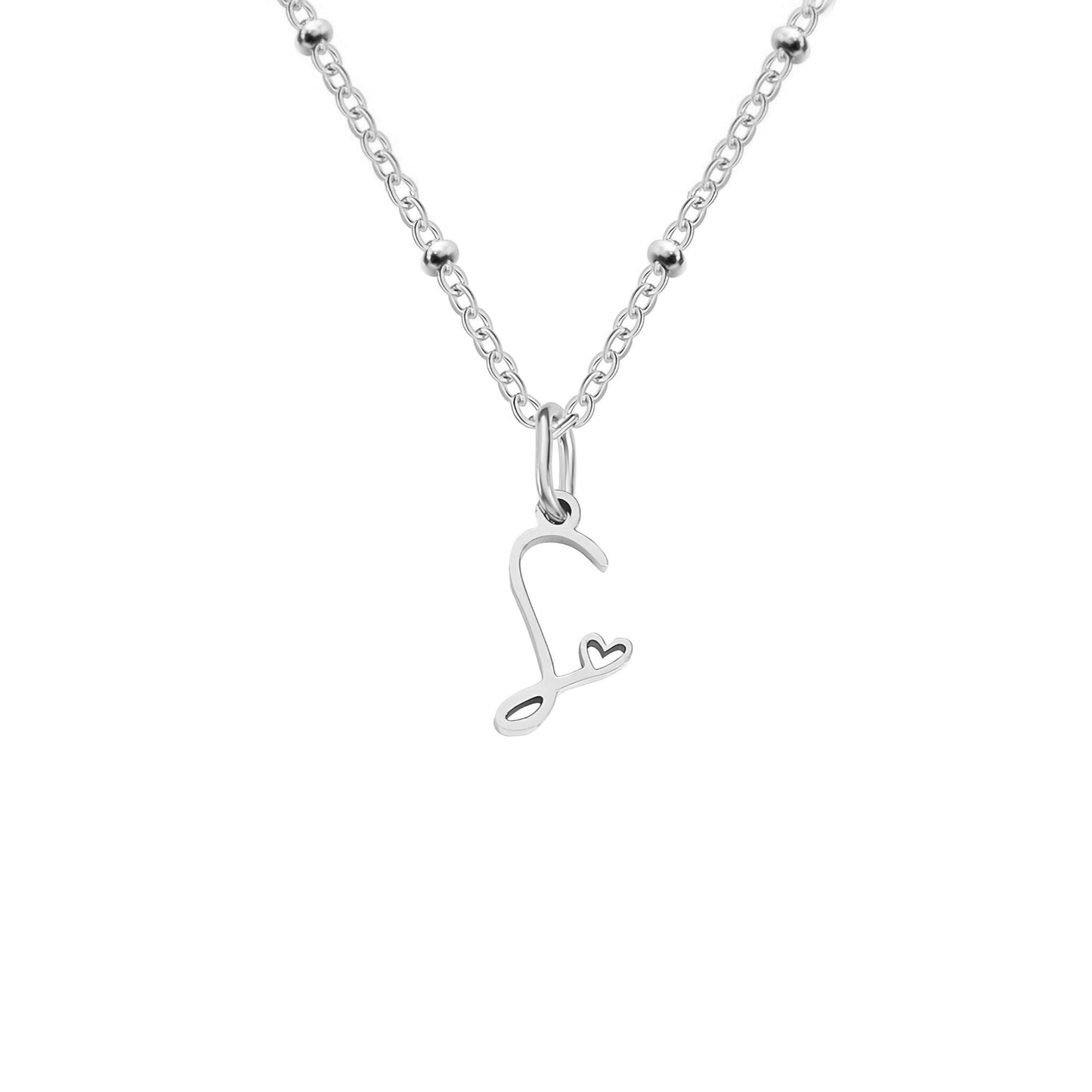 Love  Initial Alphabet Necklace