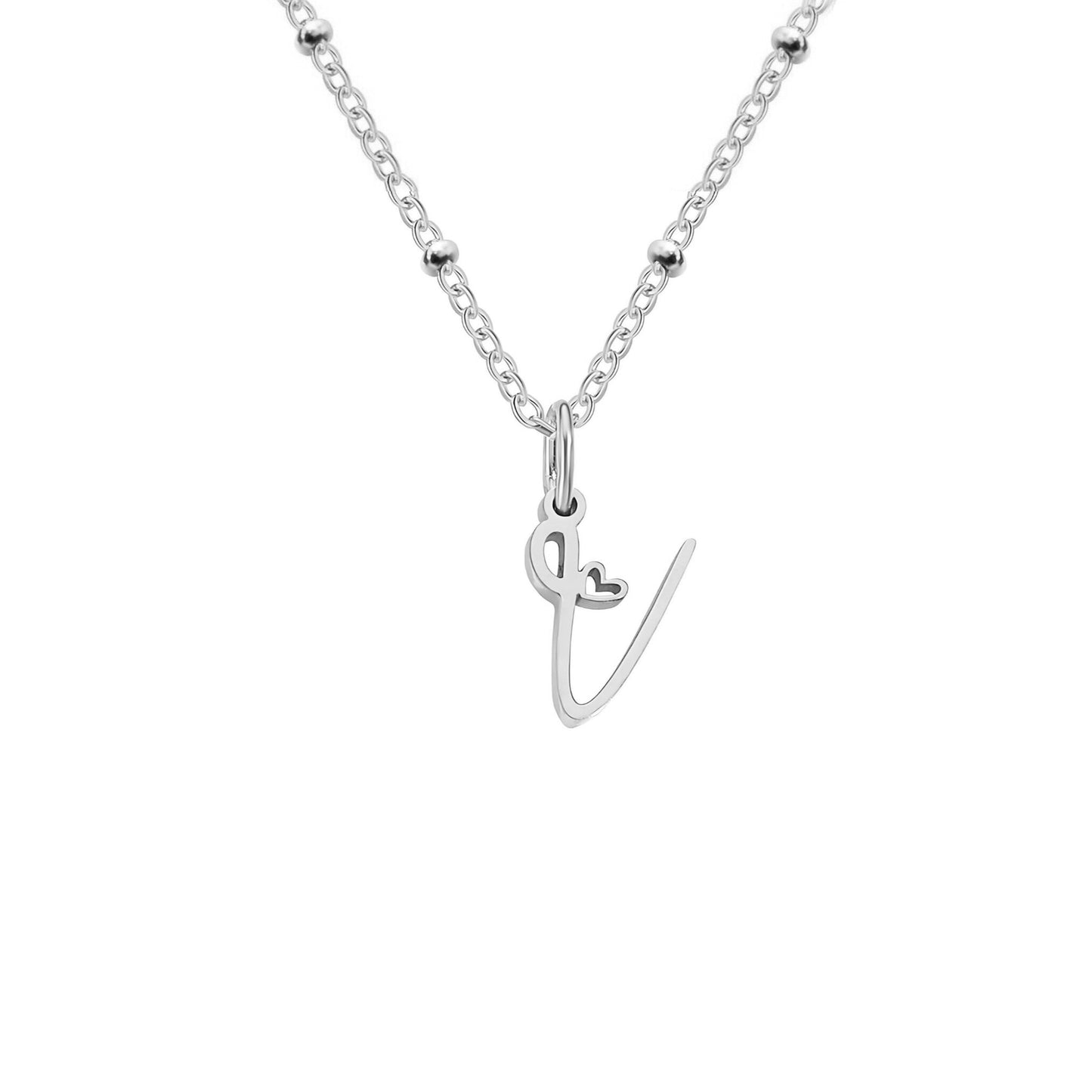 Love  Initial Alphabet Necklace