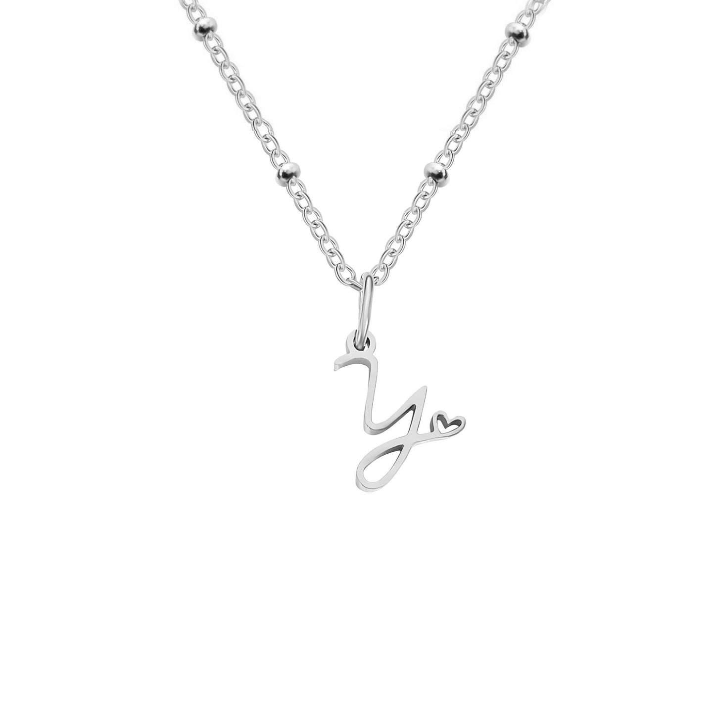 Love  Initial Alphabet Necklace