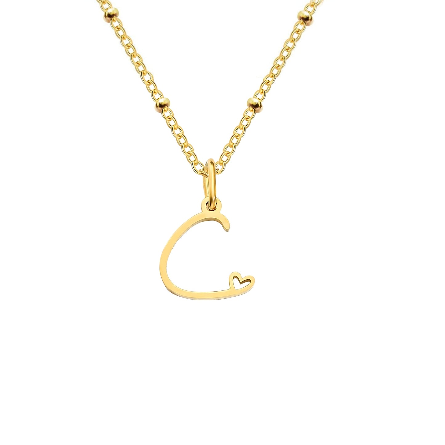 Love  Initial Alphabet Necklace