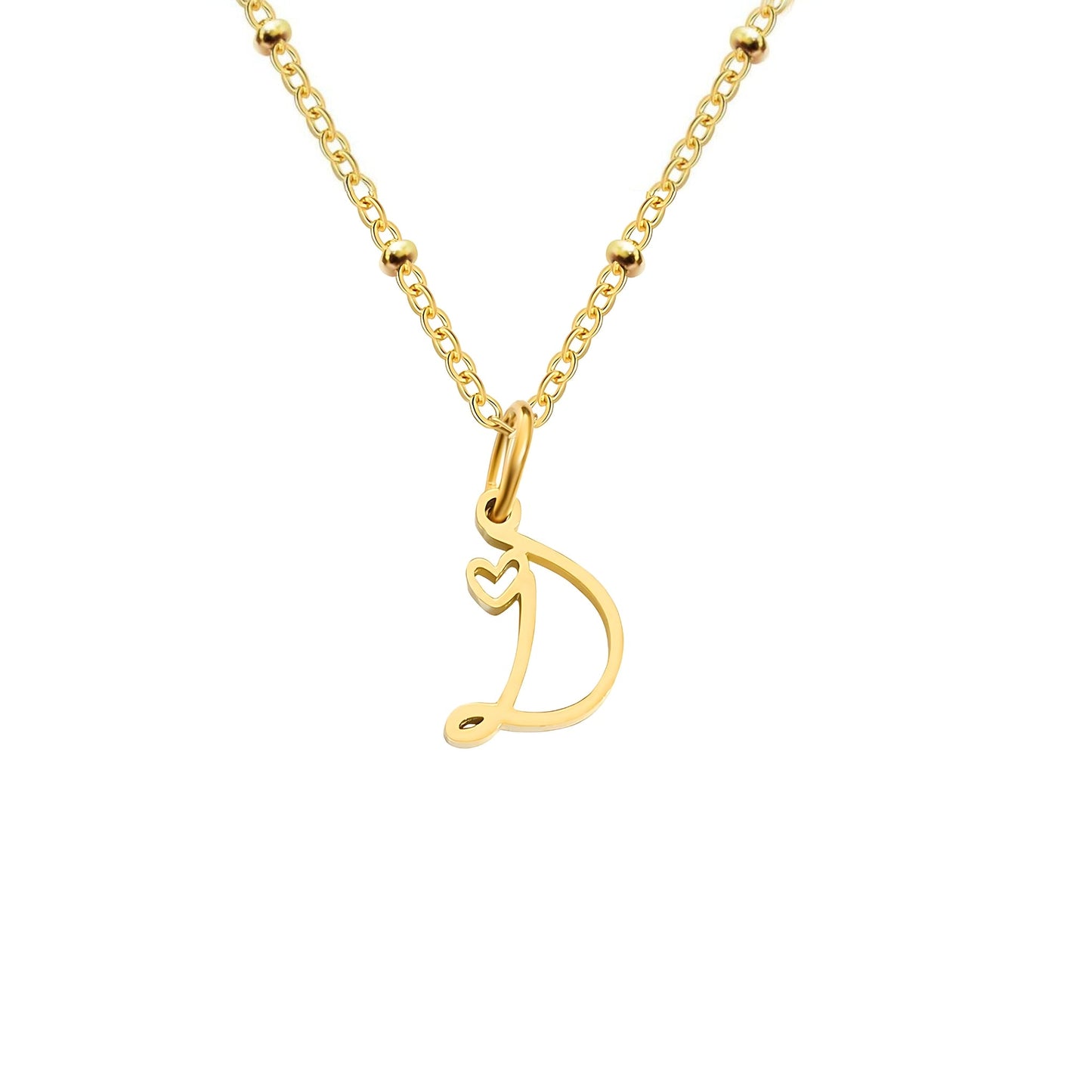 Love  Initial Alphabet Necklace
