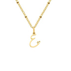 Love  Initial Alphabet Necklace