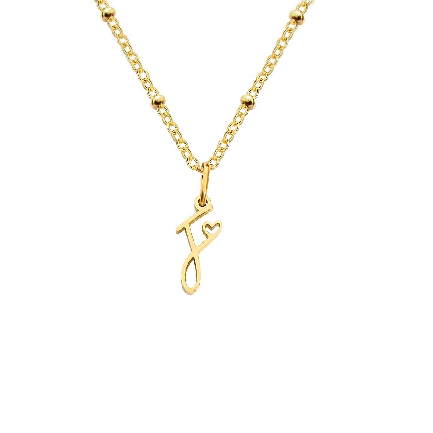 Love  Initial Alphabet Necklace