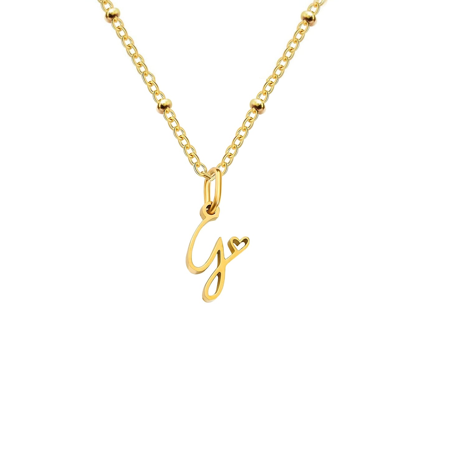 Love  Initial Alphabet Necklace