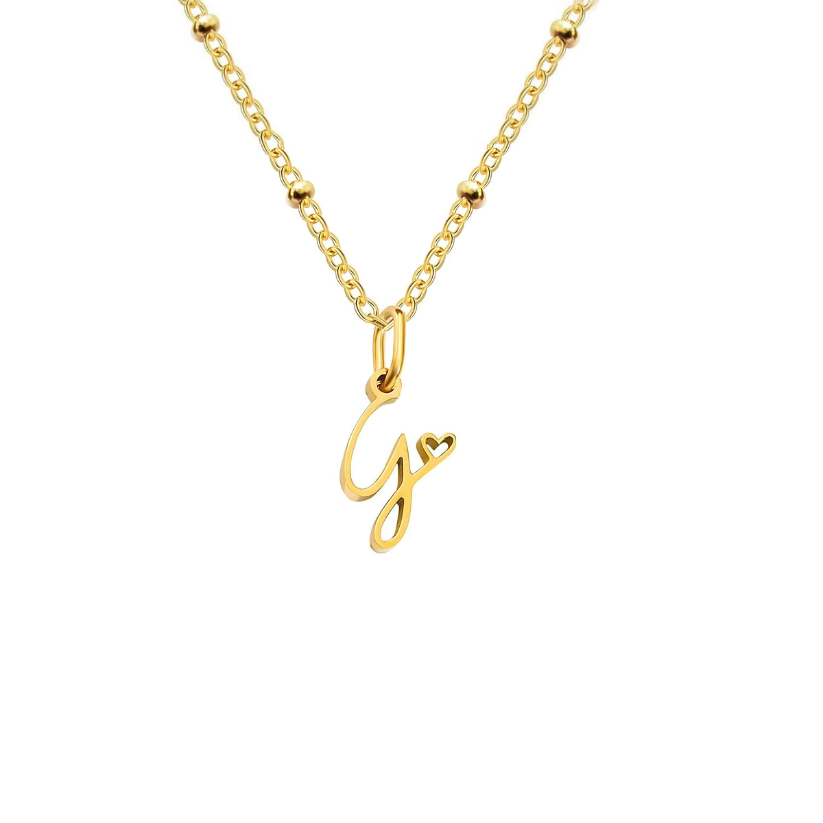Love  Initial Alphabet Necklace