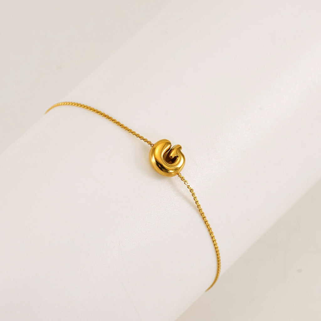 Bubble Initial Bracelet