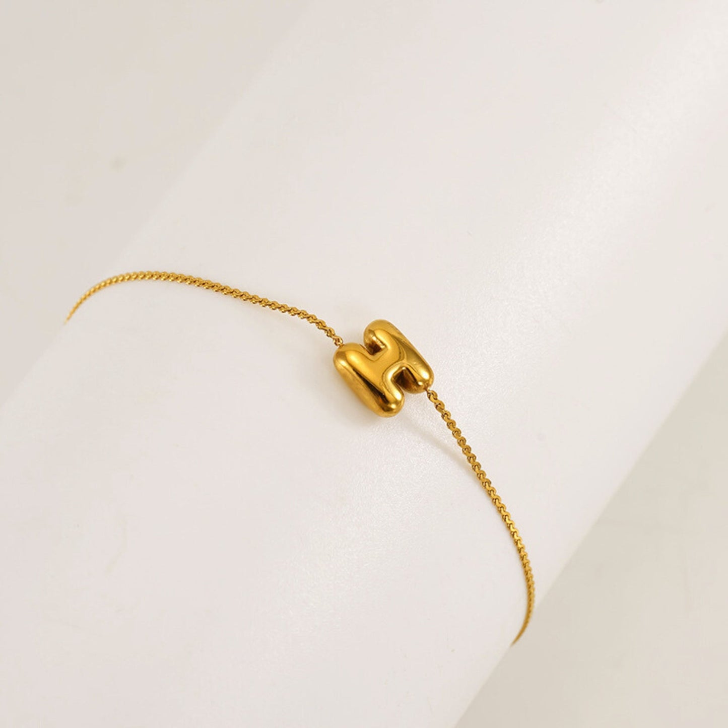 Bubble Initial Bracelet