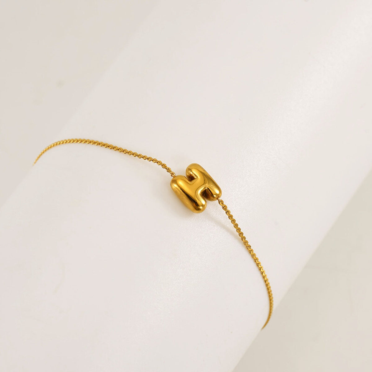 Bubble Initial Bracelet