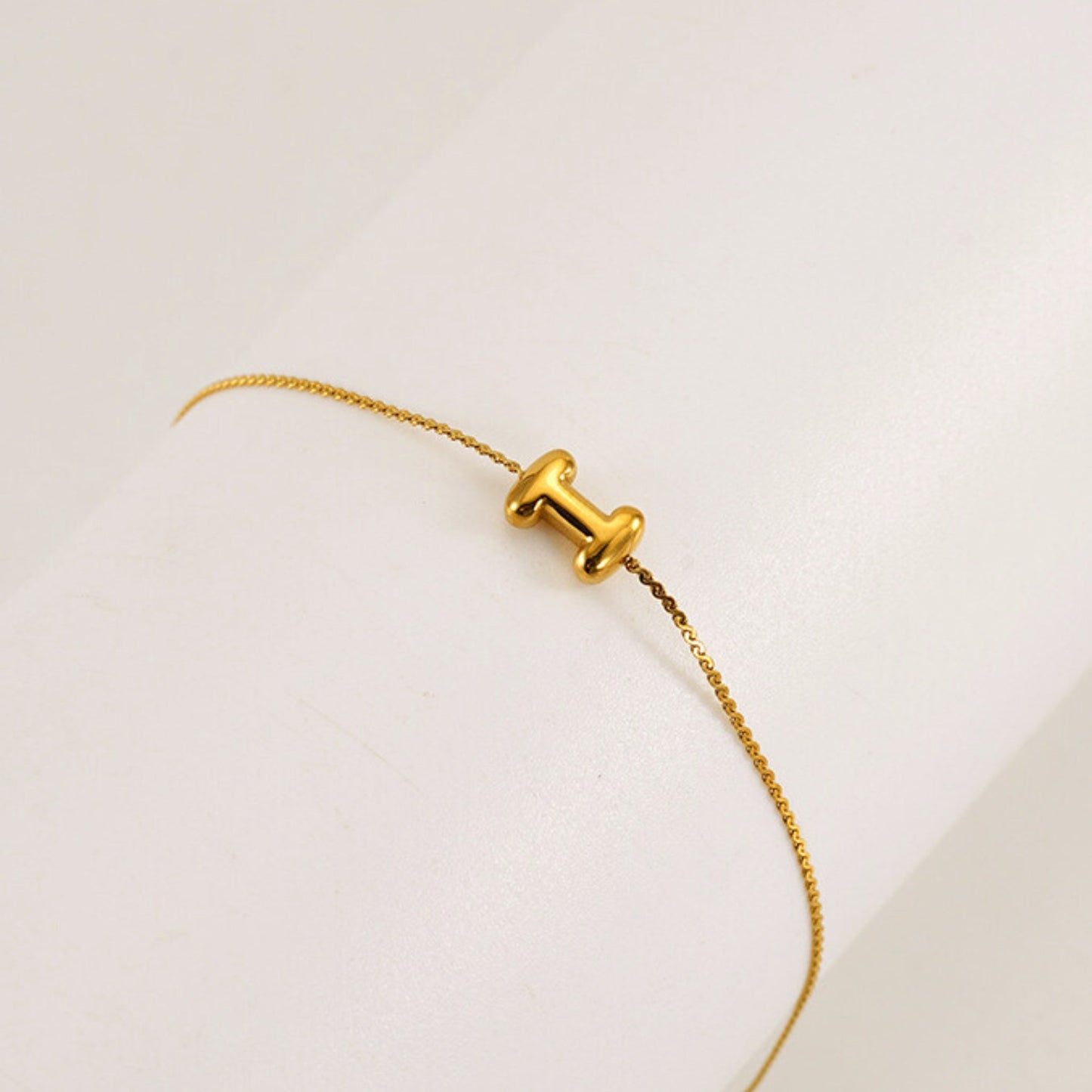 Bubble Initial Bracelet