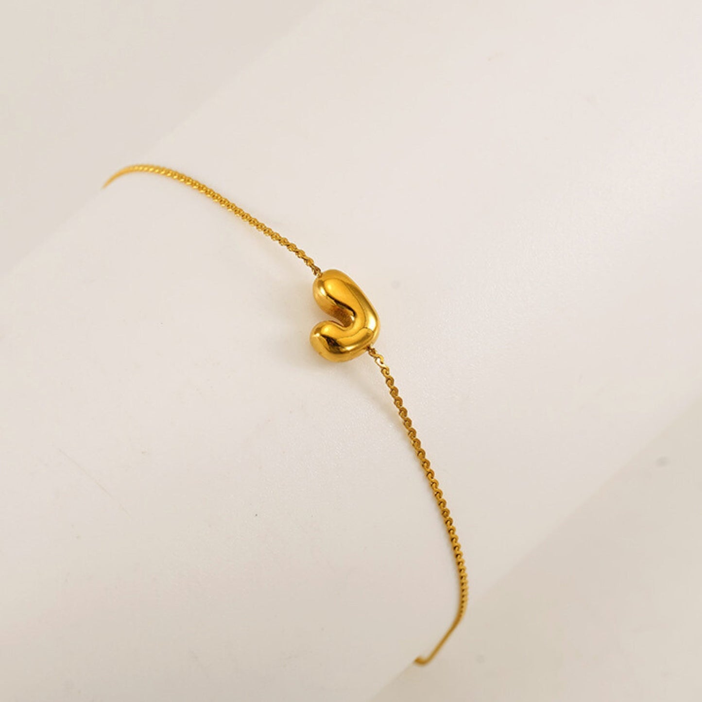 Bubble Initial Bracelet