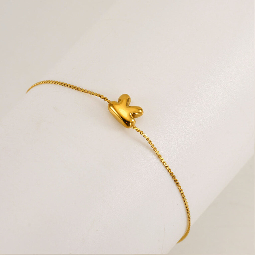 Bubble Initial Bracelet