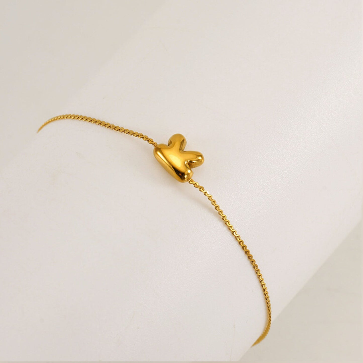 Bubble Initial Bracelet