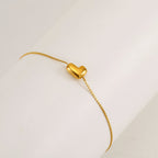 Bubble Initial Bracelet