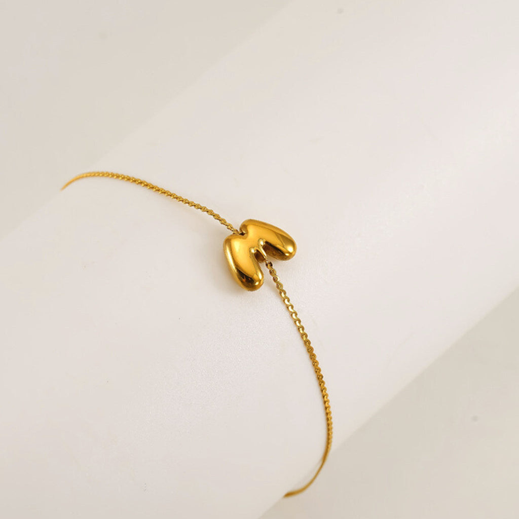 Bubble Initial Bracelet