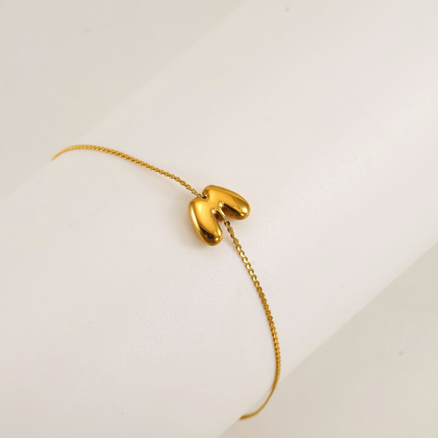 Bubble Initial Bracelet