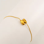 Bubble Initial Bracelet