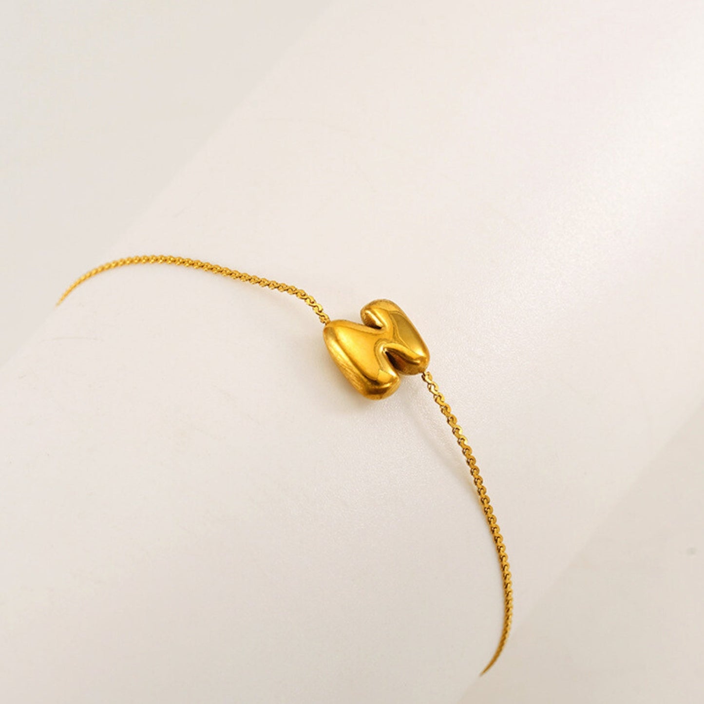 Bubble Initial Bracelet