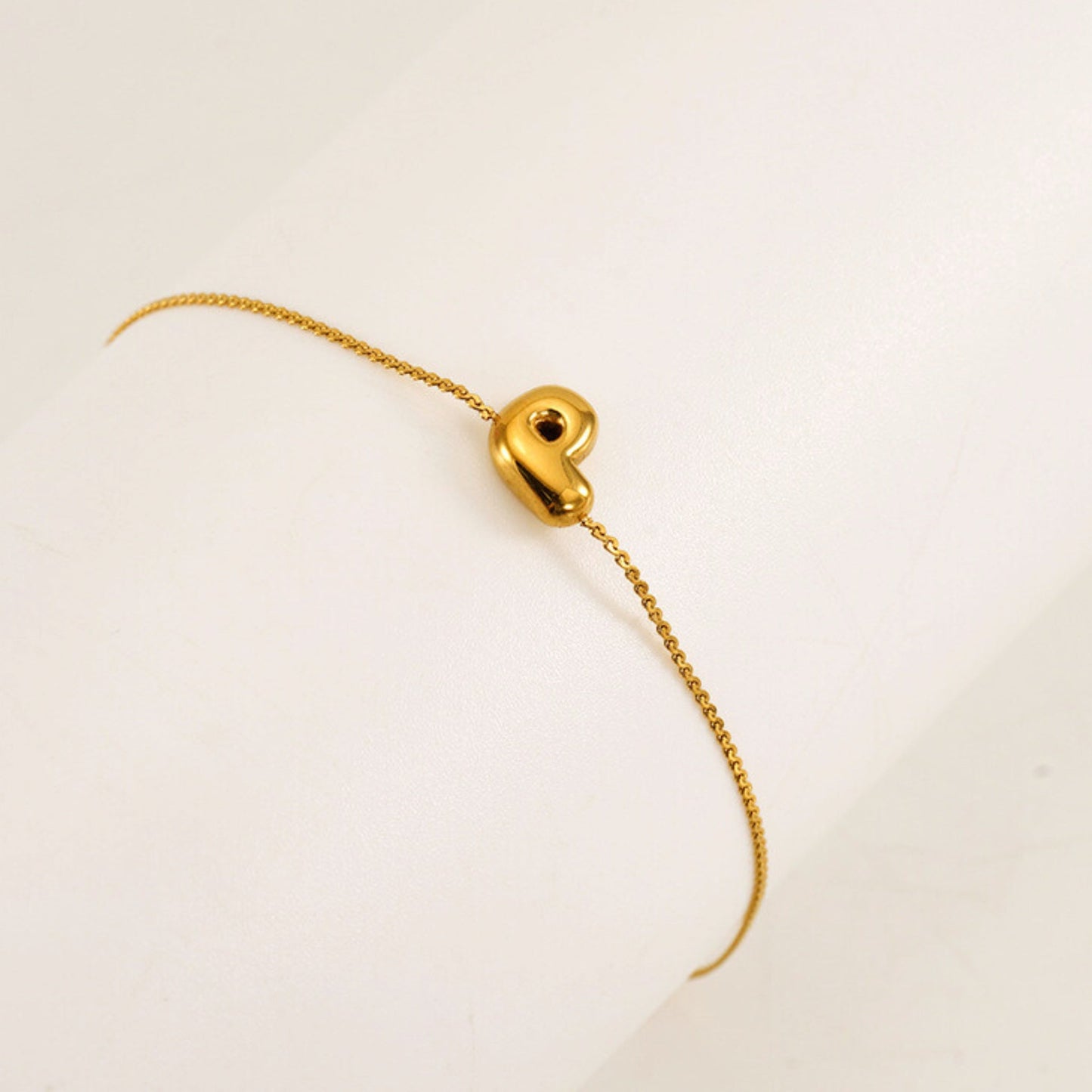 Bubble Initial Bracelet