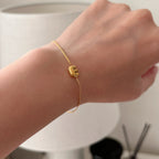 Bubble Initial Bracelet