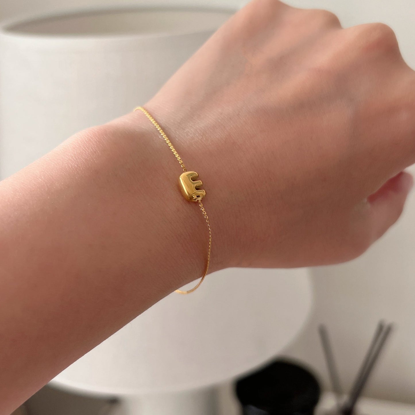 Bubble Initial Bracelet