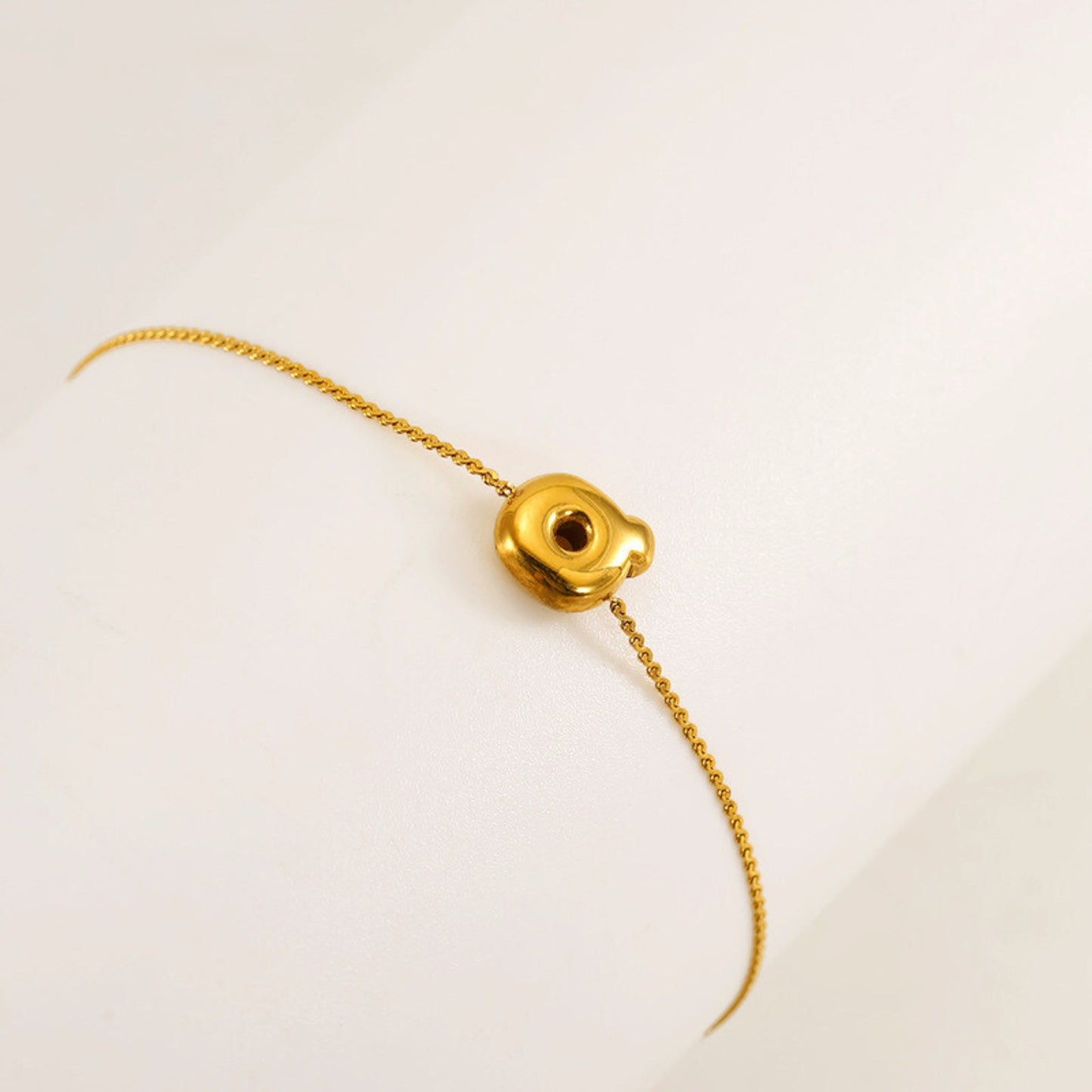 Bubble Initial Bracelet