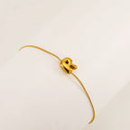 Bubble Initial Bracelet