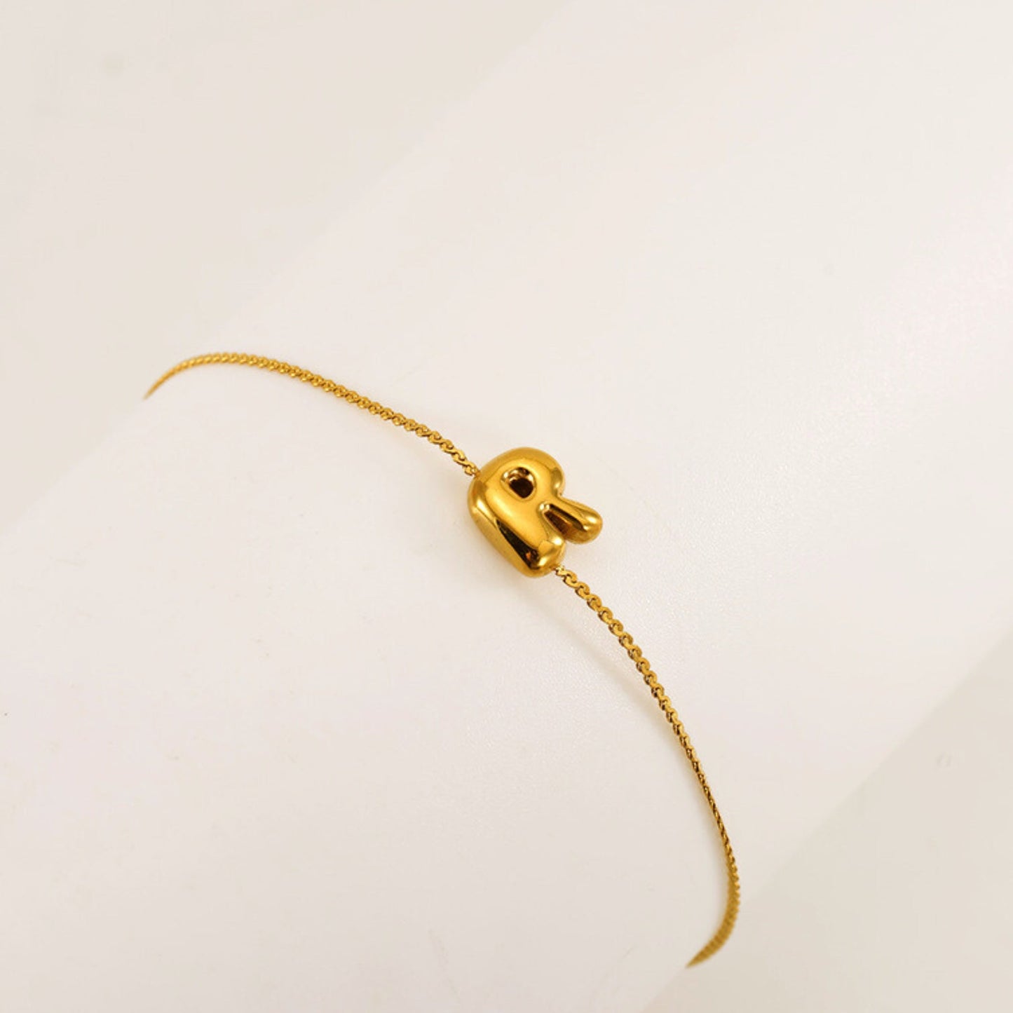 Bubble Initial Bracelet