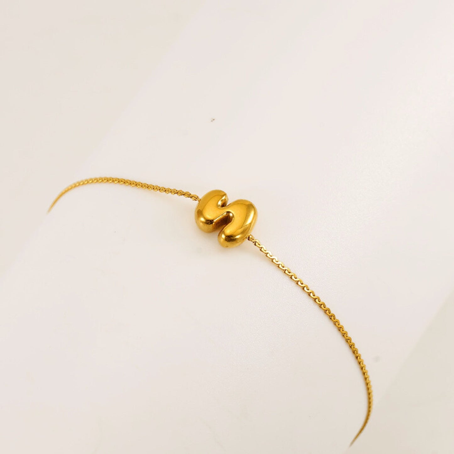 Bubble Initial Bracelet