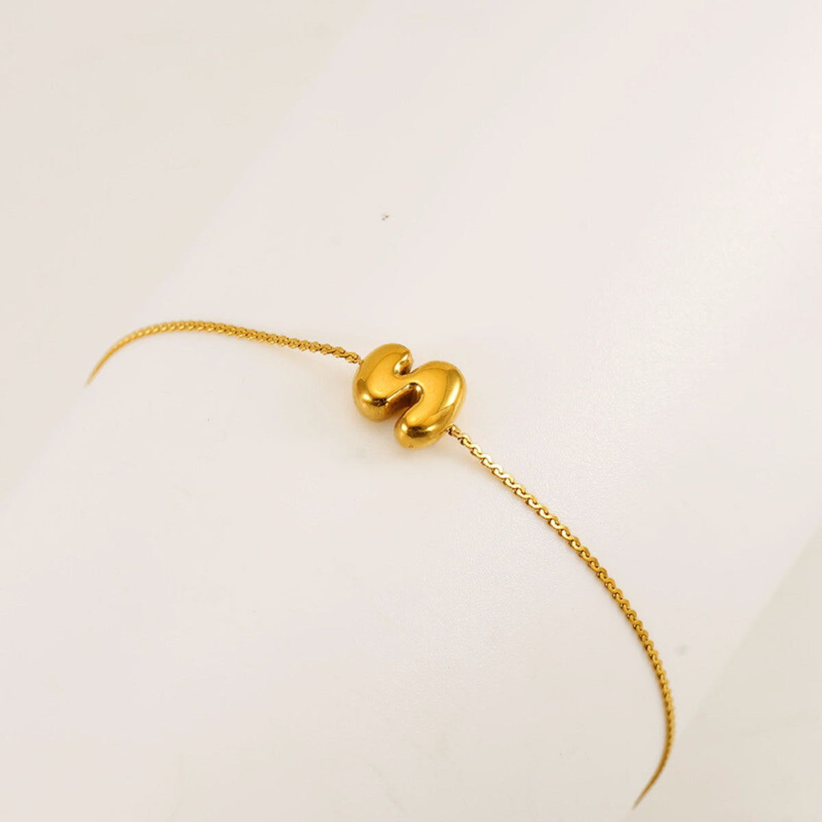 Bubble Initial Bracelet