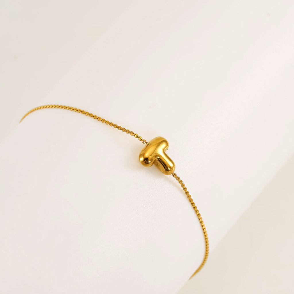 Bubble Initial Bracelet