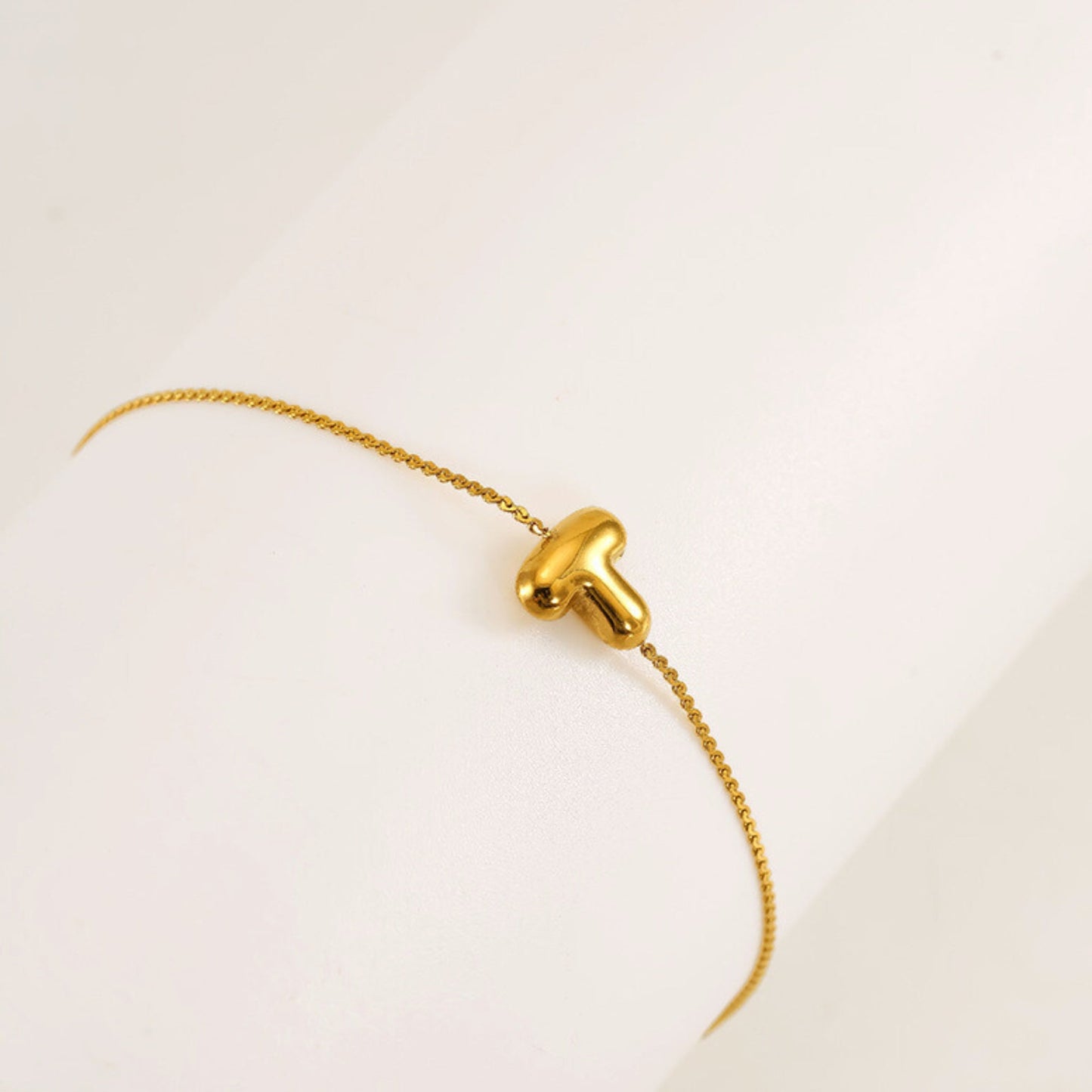 Bubble Initial Bracelet