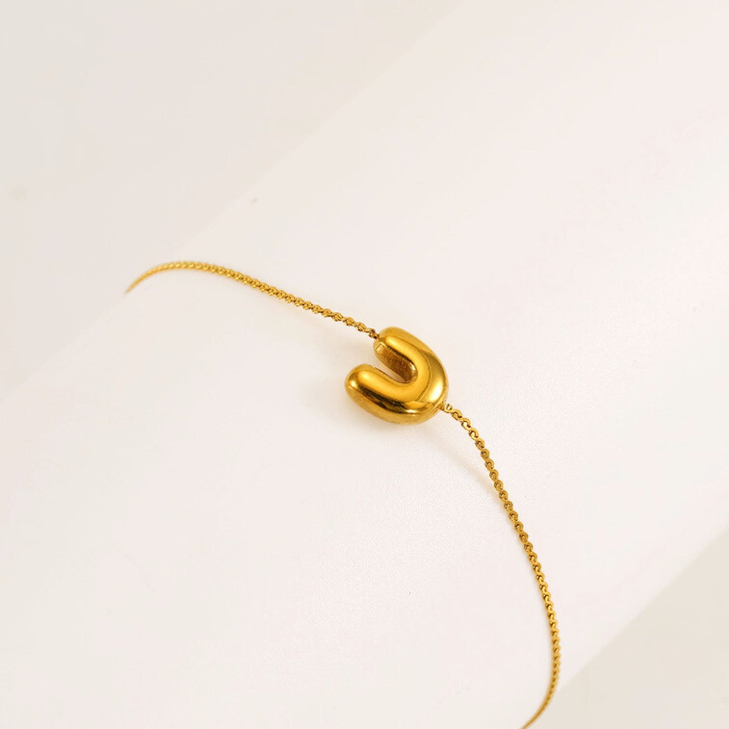 Bubble Initial Bracelet