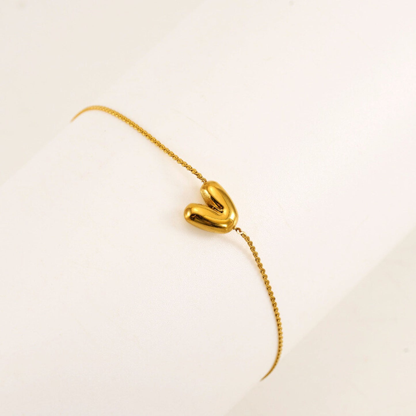 Bubble Initial Bracelet