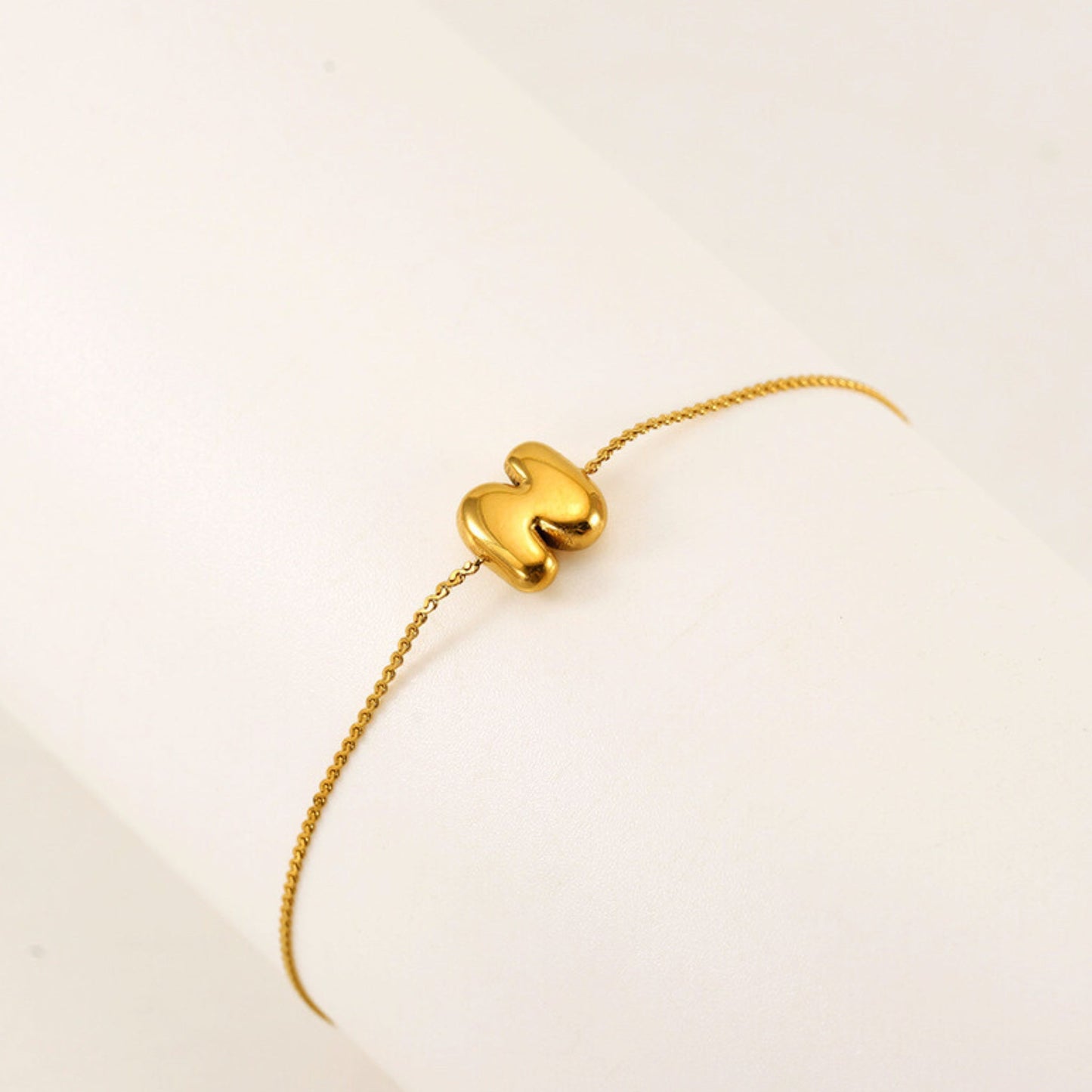 Bubble Initial Bracelet