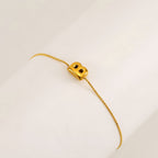 Bubble Initial Bracelet
