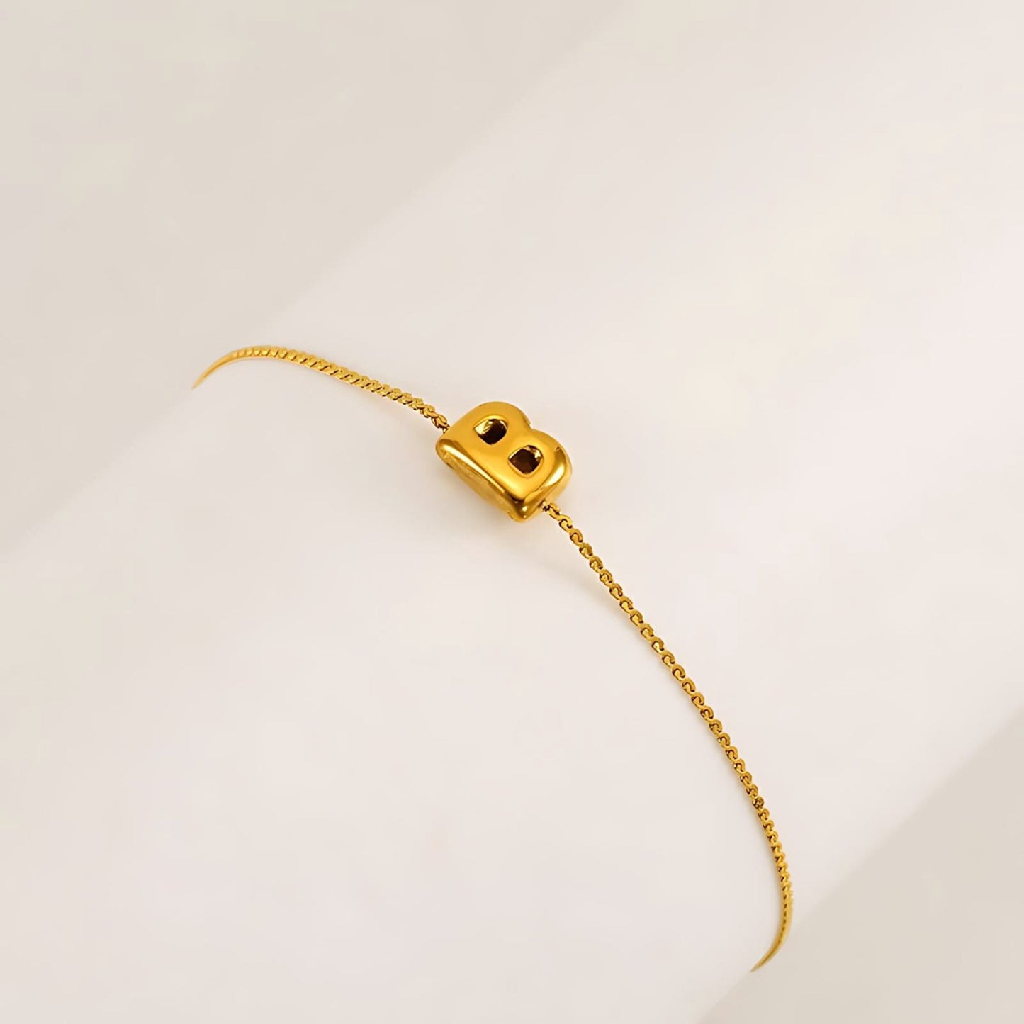 Bubble Initial Bracelet