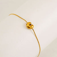 Bubble Initial Bracelet