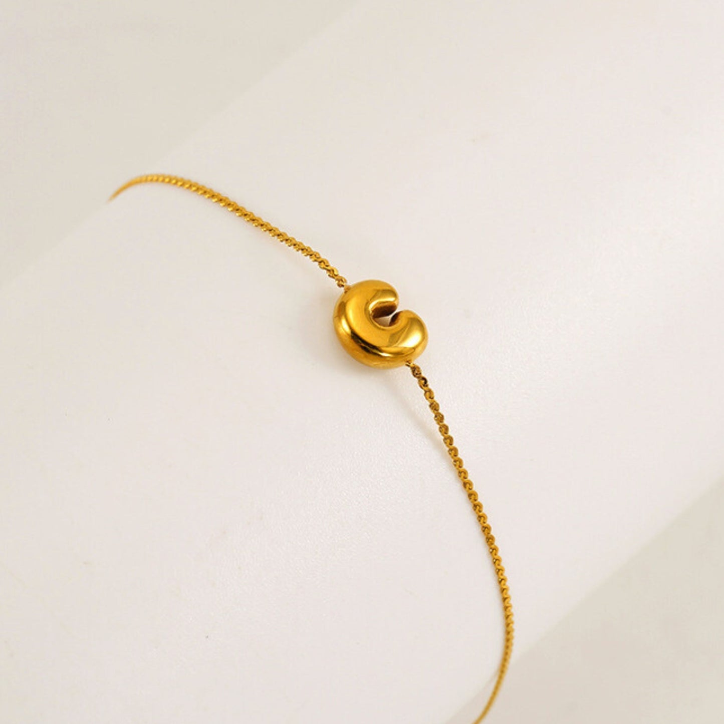 Bubble Initial Bracelet