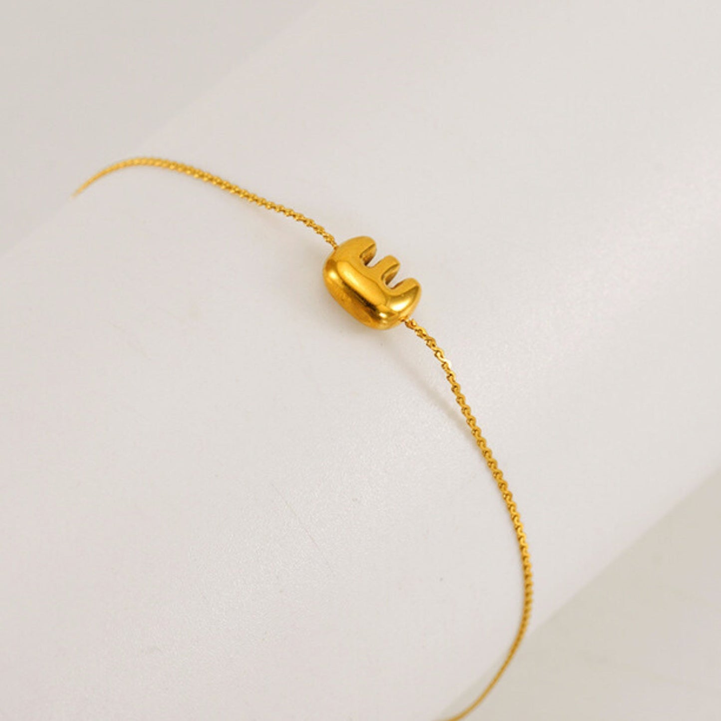 Bubble Initial Bracelet