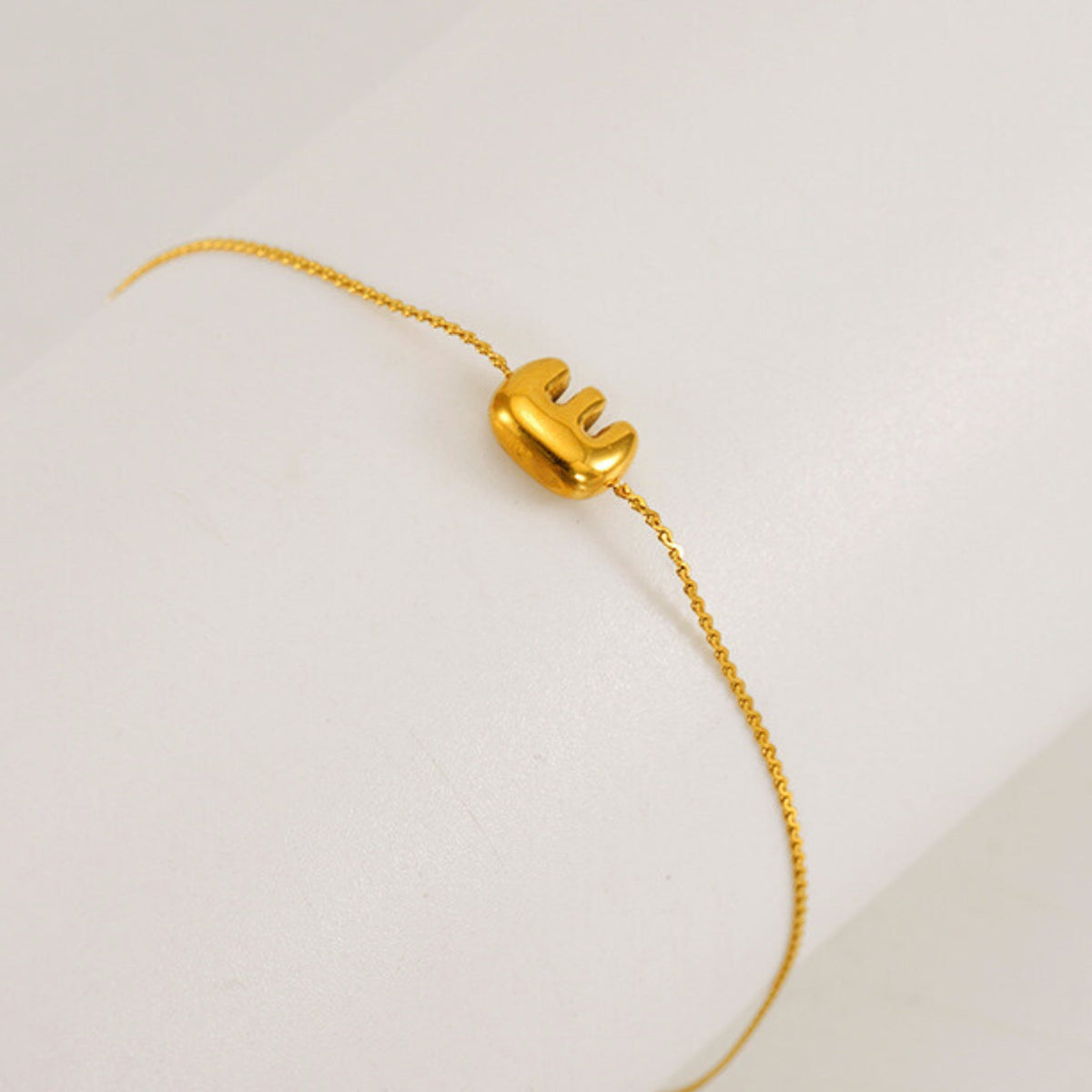Bubble Initial Bracelet