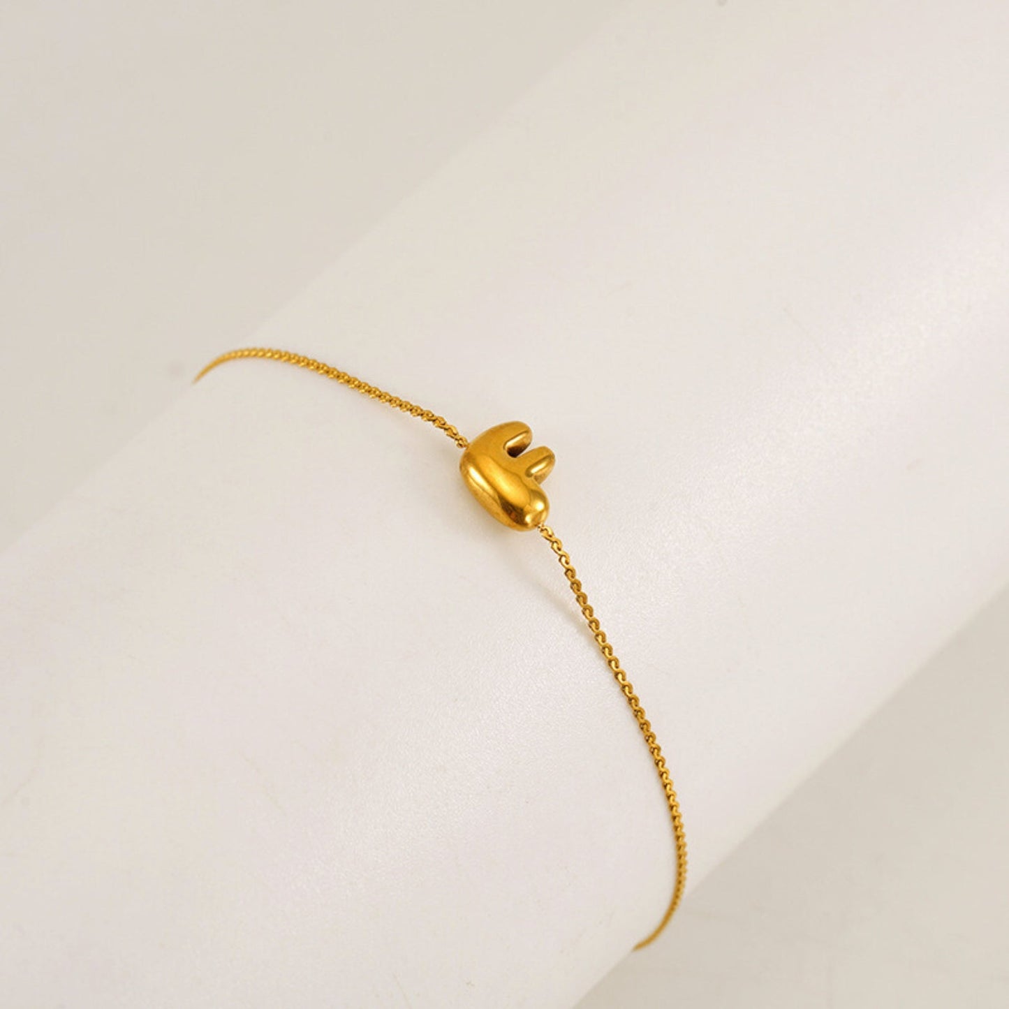 Bubble Initial Bracelet