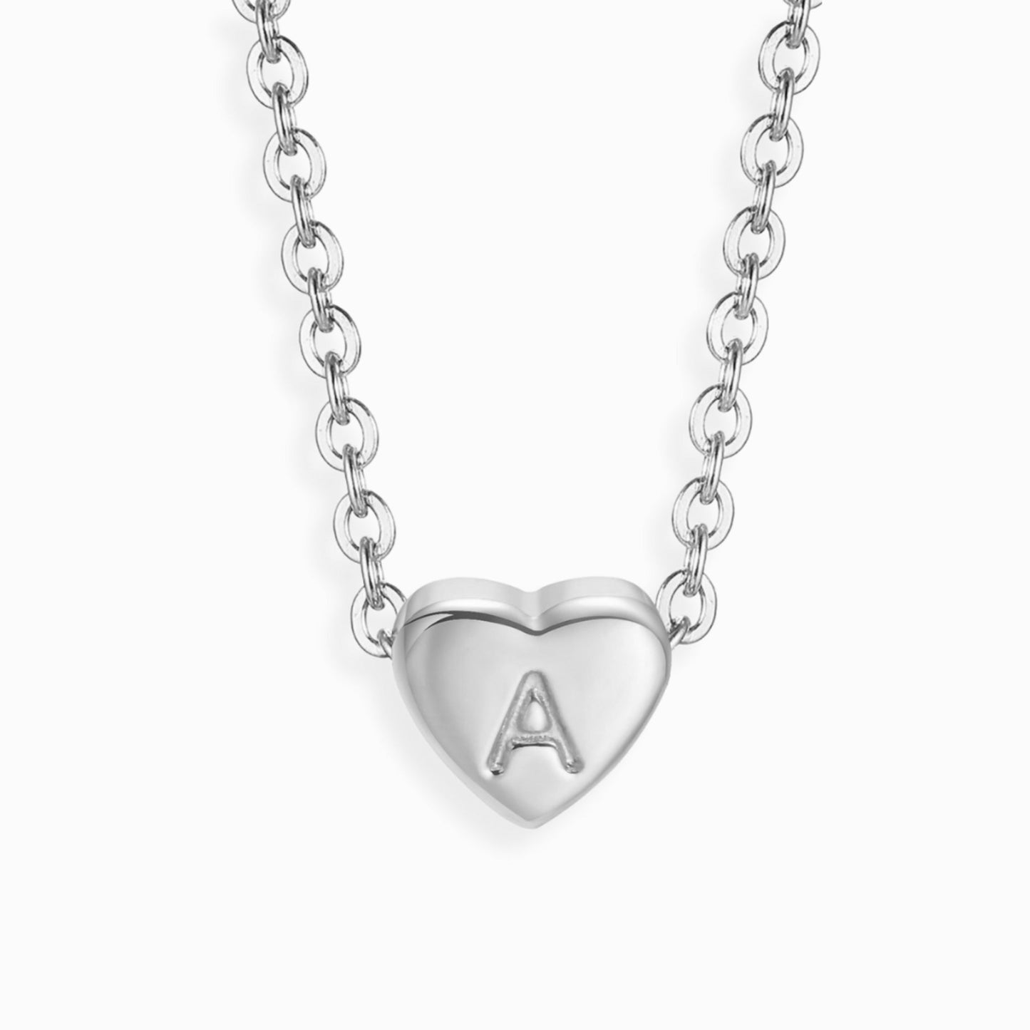 Amour Heart Alphabet Necklace
